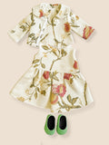Floral Tapestry Jacquard Dress & Tailored Jacket Set, 18 Inch Doll Outfit— The Eloise